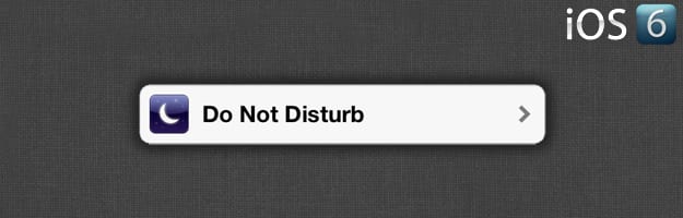 donotdisturb ios6