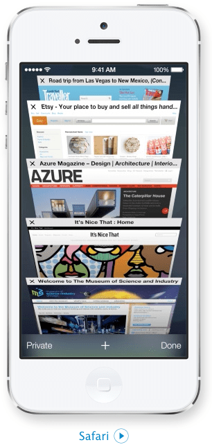 Safari iOS 7