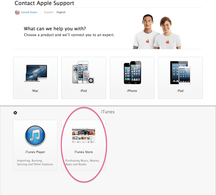 itunes support live chat
