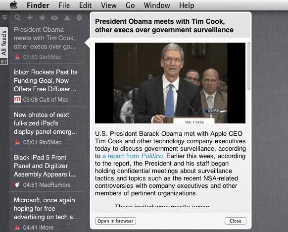 newsbar rss